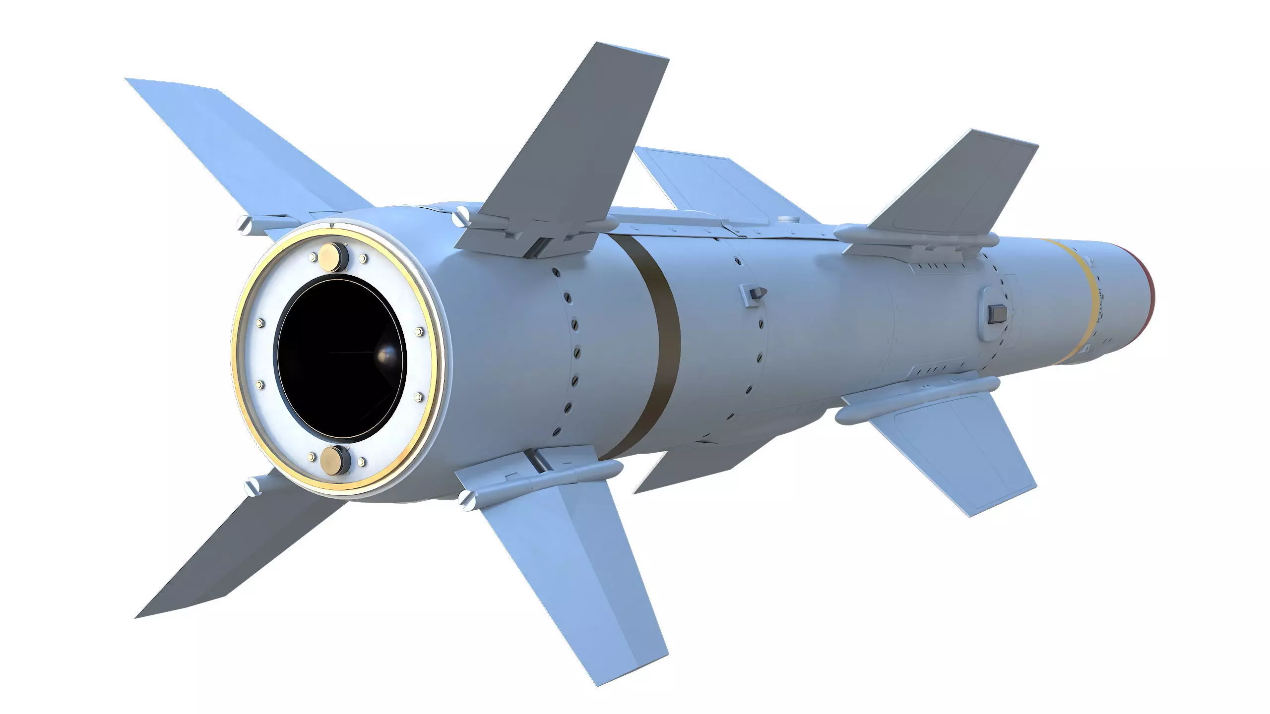 Harpoon AGM 84S Missile 3D model_10