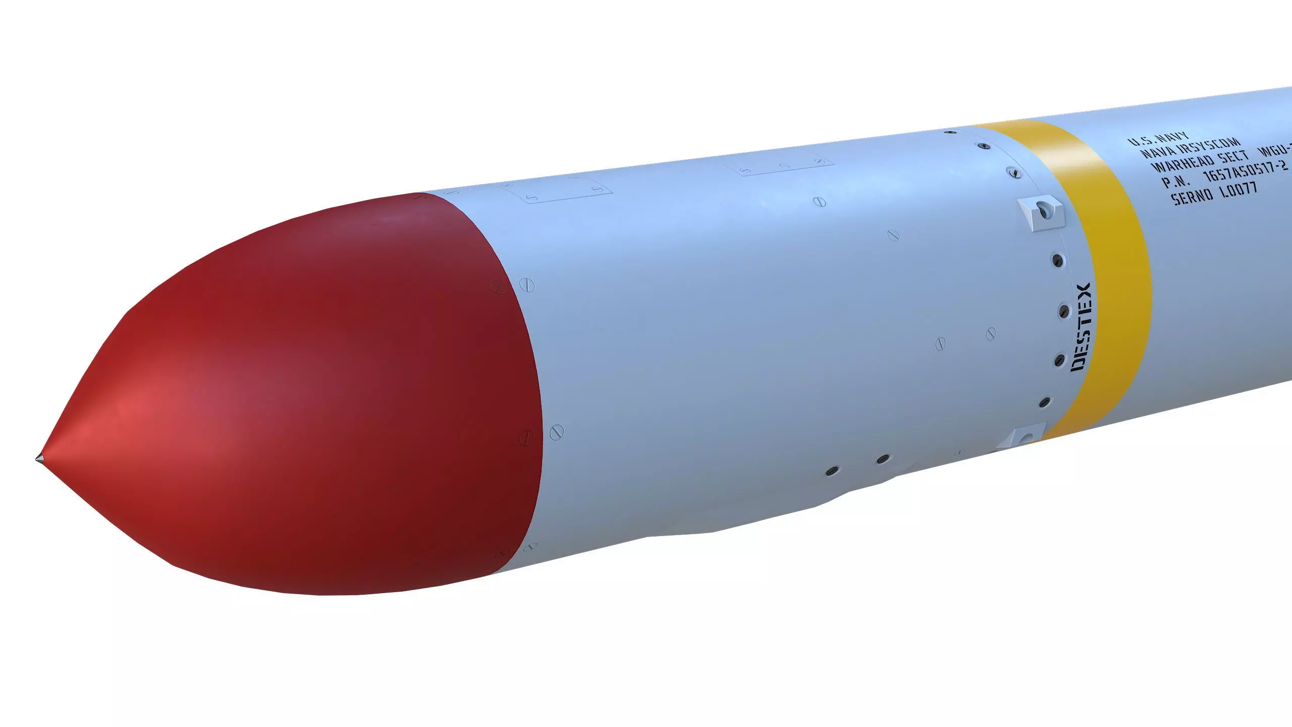 Harpoon AGM 84S Missile 3D model_11