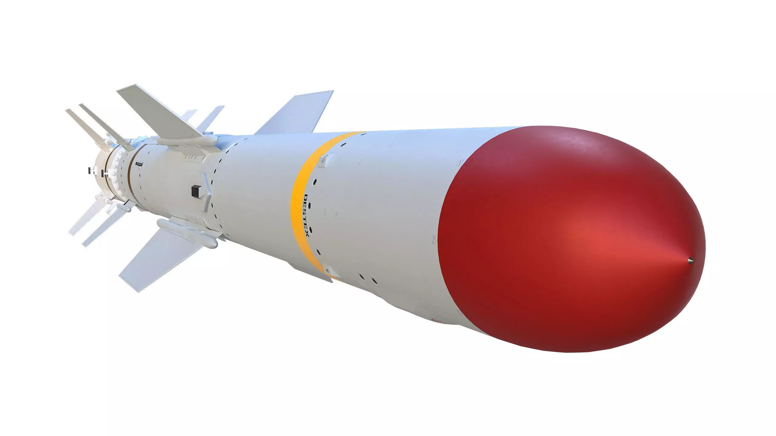 Harpoon AGM 84S Missile 3D model_8