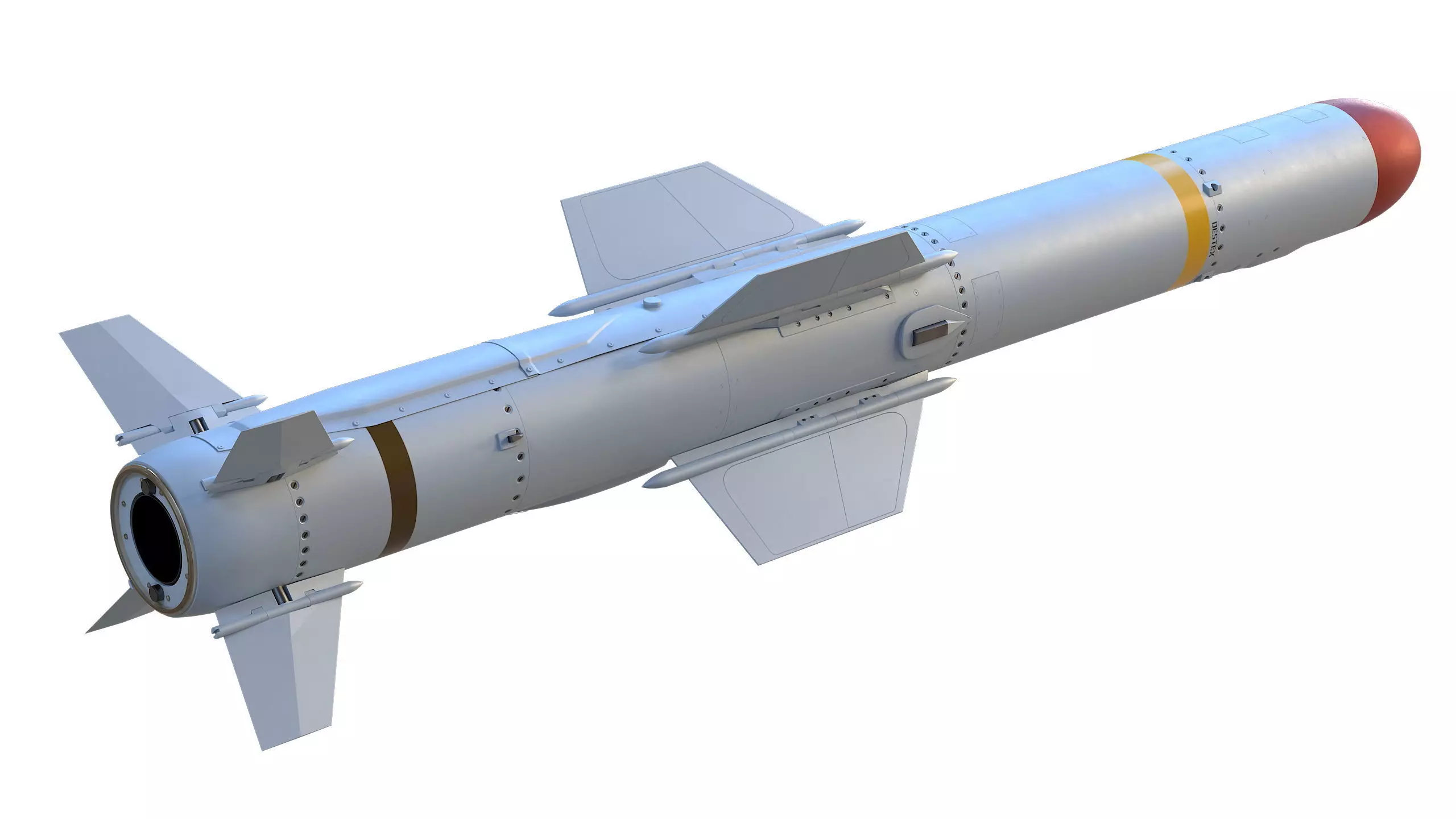 Harpoon AGM 84S Missile 3D model_7