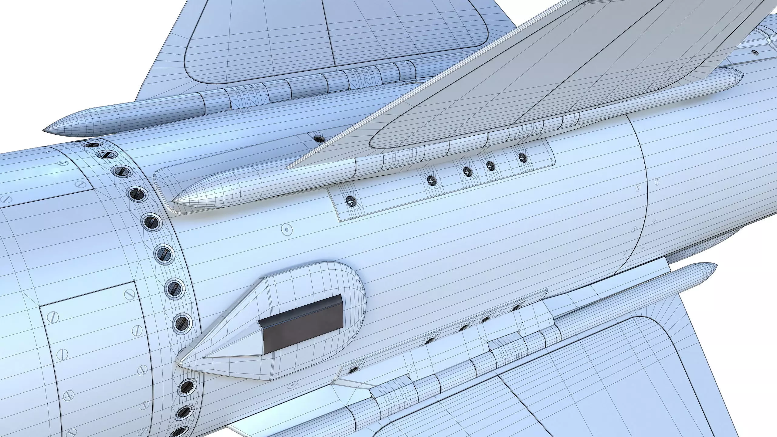 Harpoon AGM 84S Missile 3D model_20