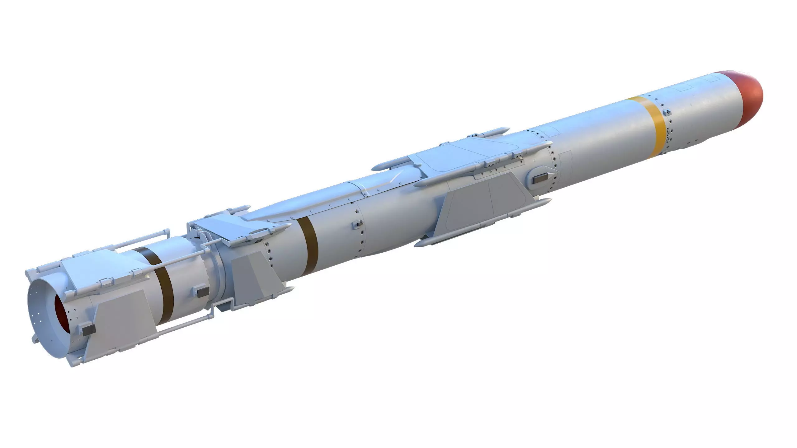 Harpoon AGM 84S Missile 3D model_5