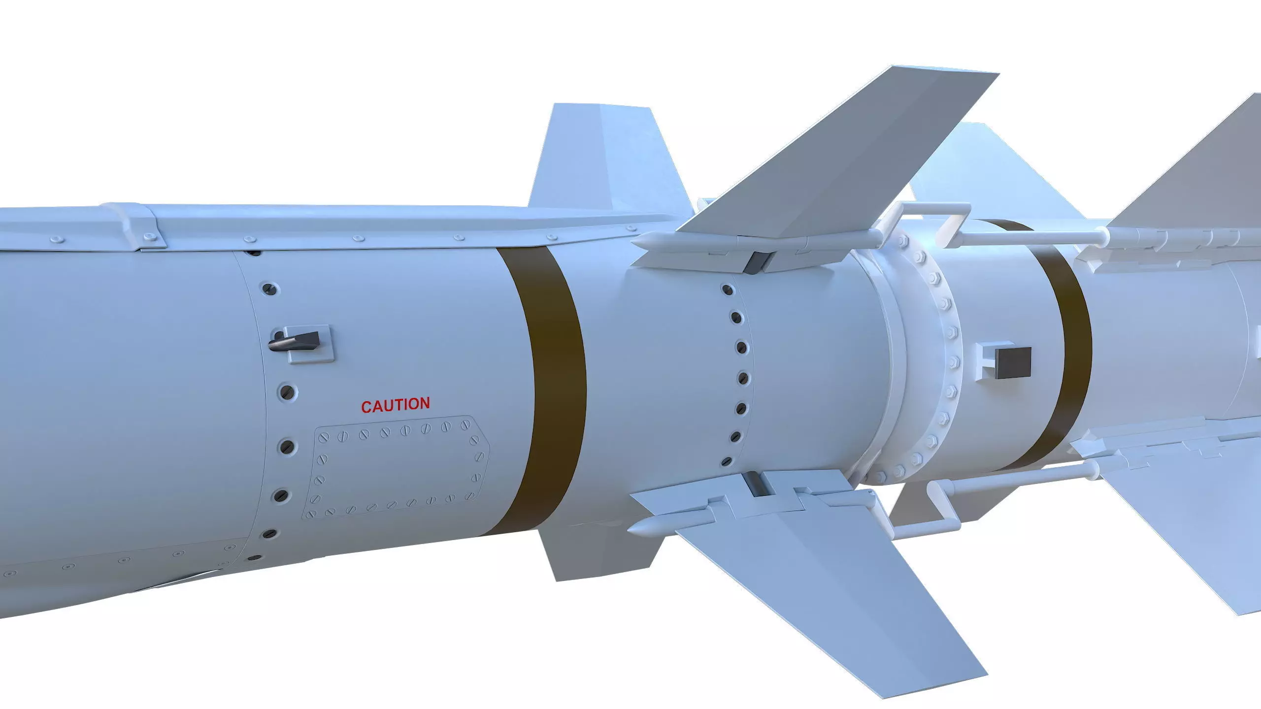 Harpoon AGM 84S Missile 3D model_13