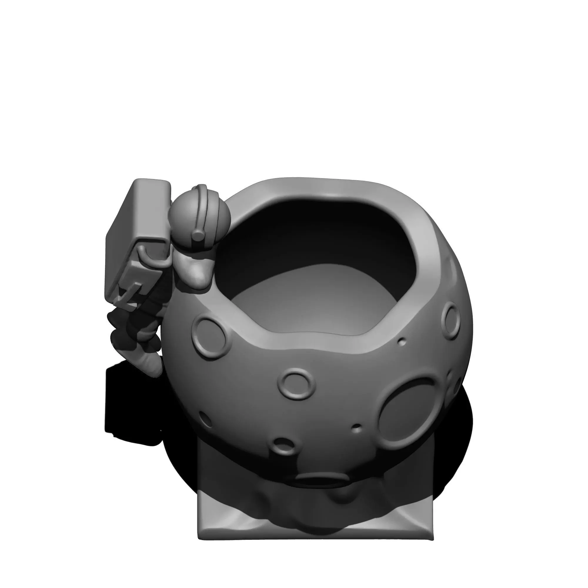 astronaut carrier on the moon Free 3D print model