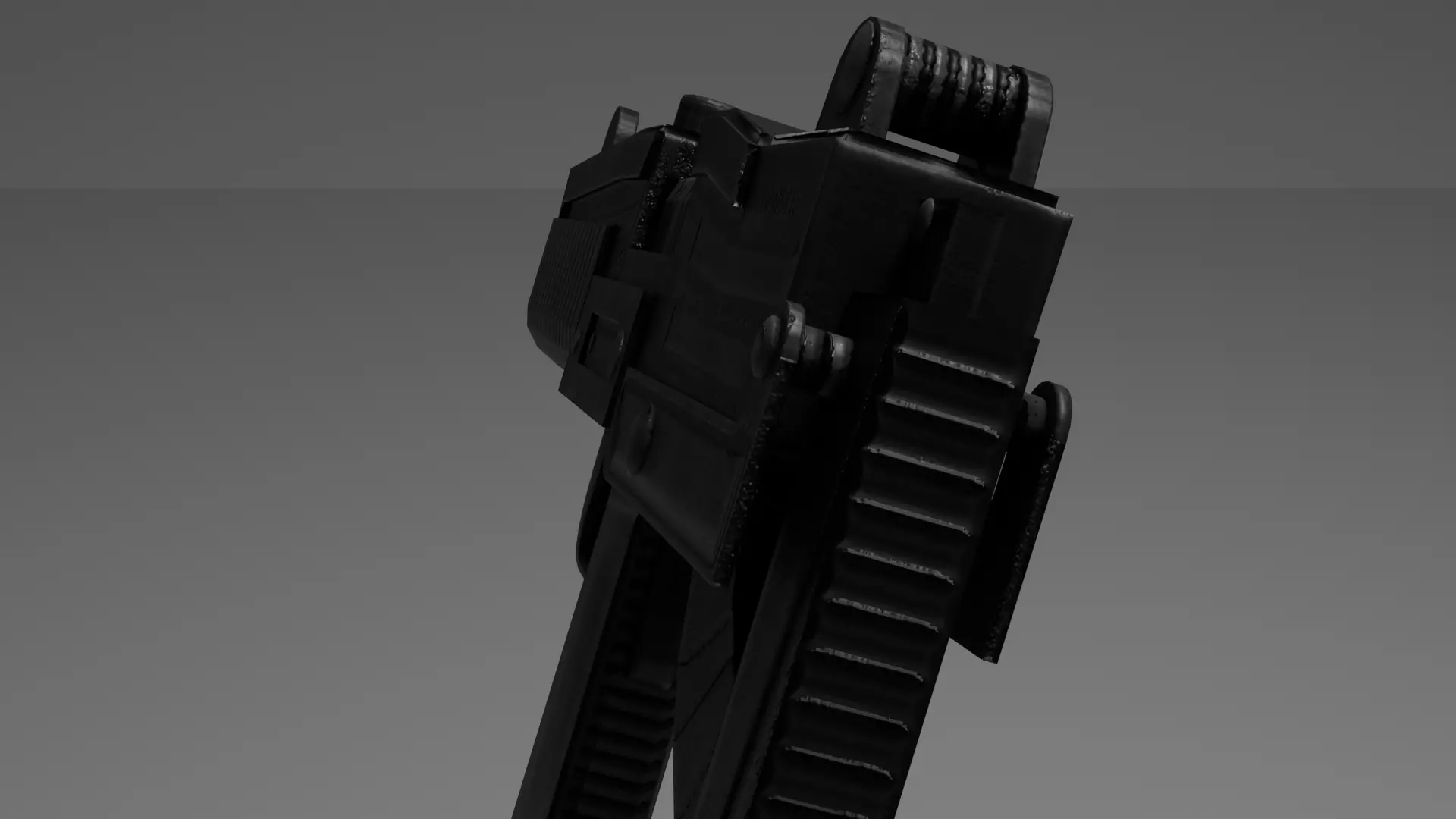 High-Quality Uzi Submachine Gun 3D Model for Games Free low-poly 3D model_4