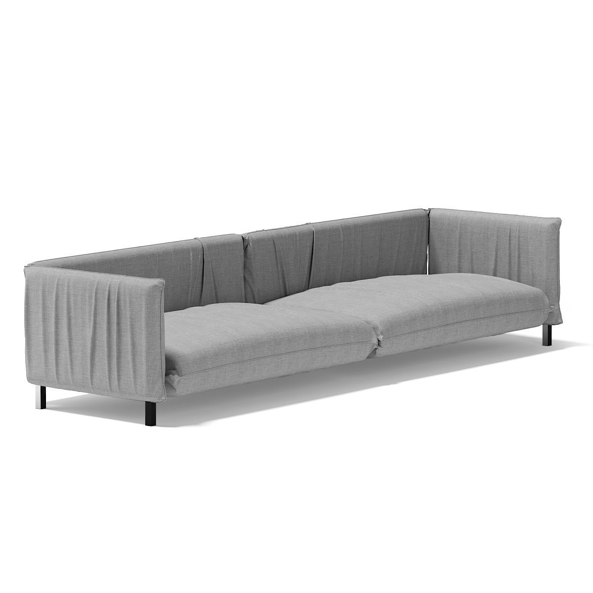 Large Grey Sofa 3D model_4