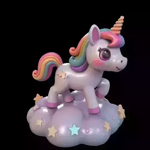 Rainbow Cloud Unicorn