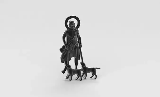 Saint Lazarus pendan - Carry devotion carry protection  3D print model