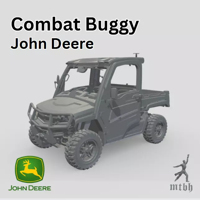 John Deere Utility Terrain Vehicle Buggy 3D print model_0
