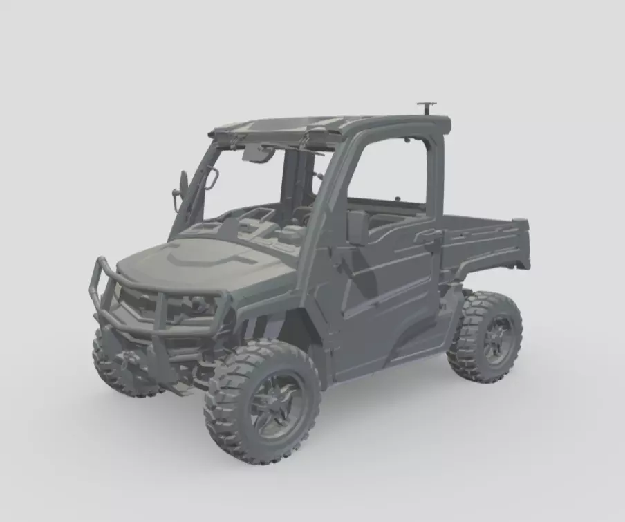 John Deere Utility Terrain Vehicle Buggy 3D print model_1
