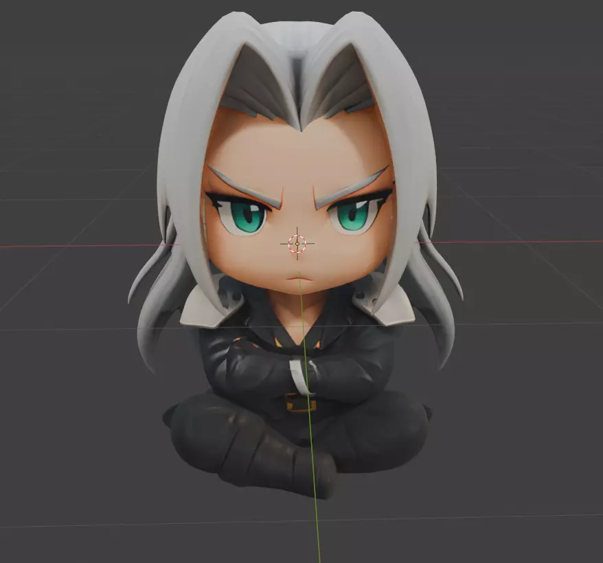 Final Fantasy Remake Sephiroth Solid Miniature 3D print model