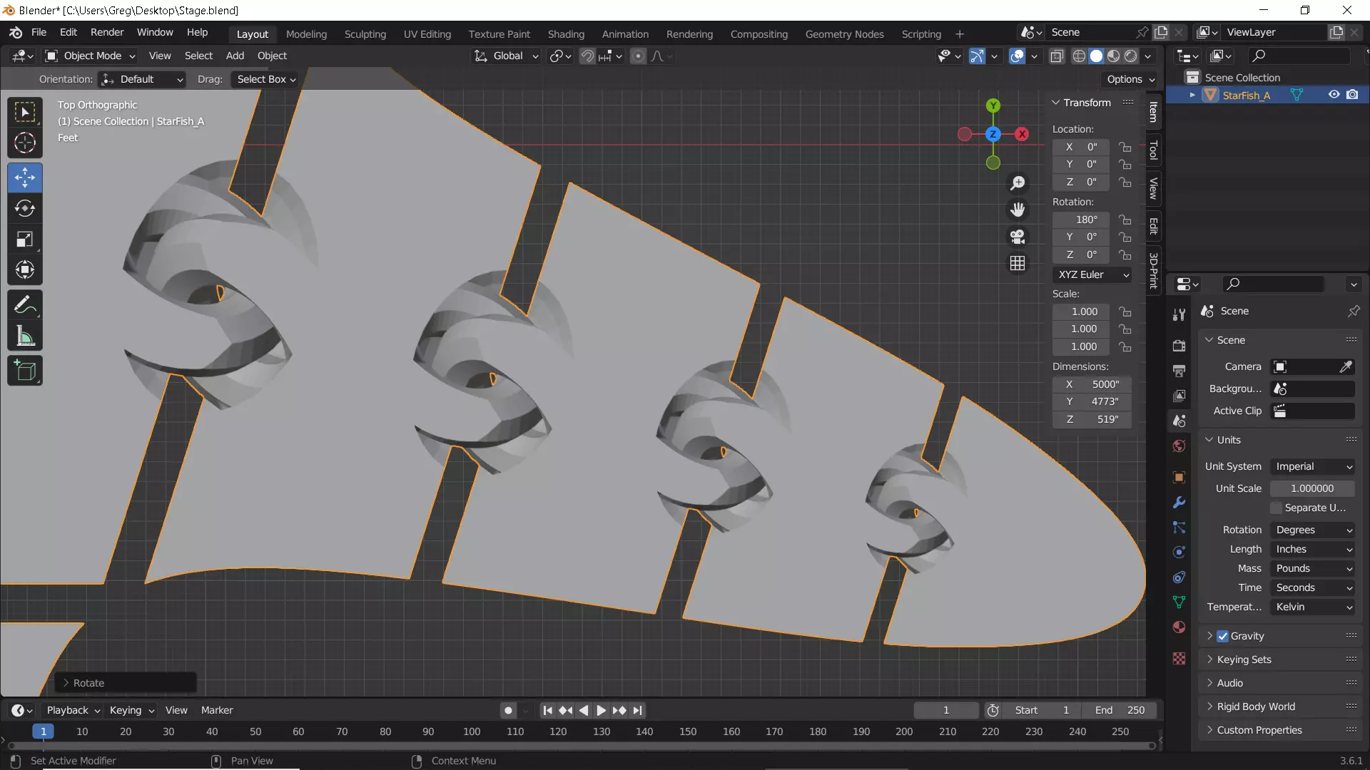 Flexy Starfish 3D print model_11