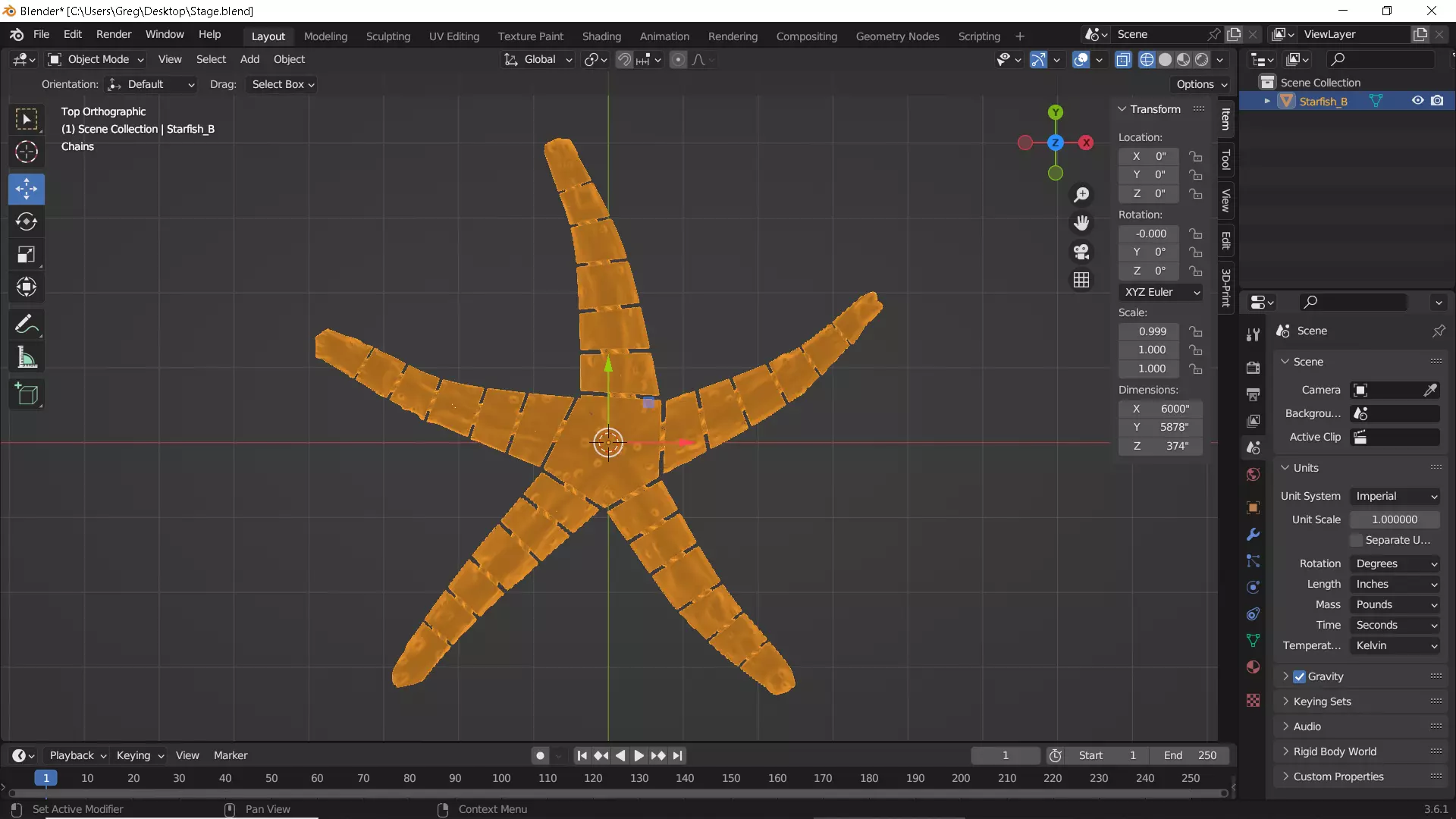 Flexy Starfish 3D print model_19