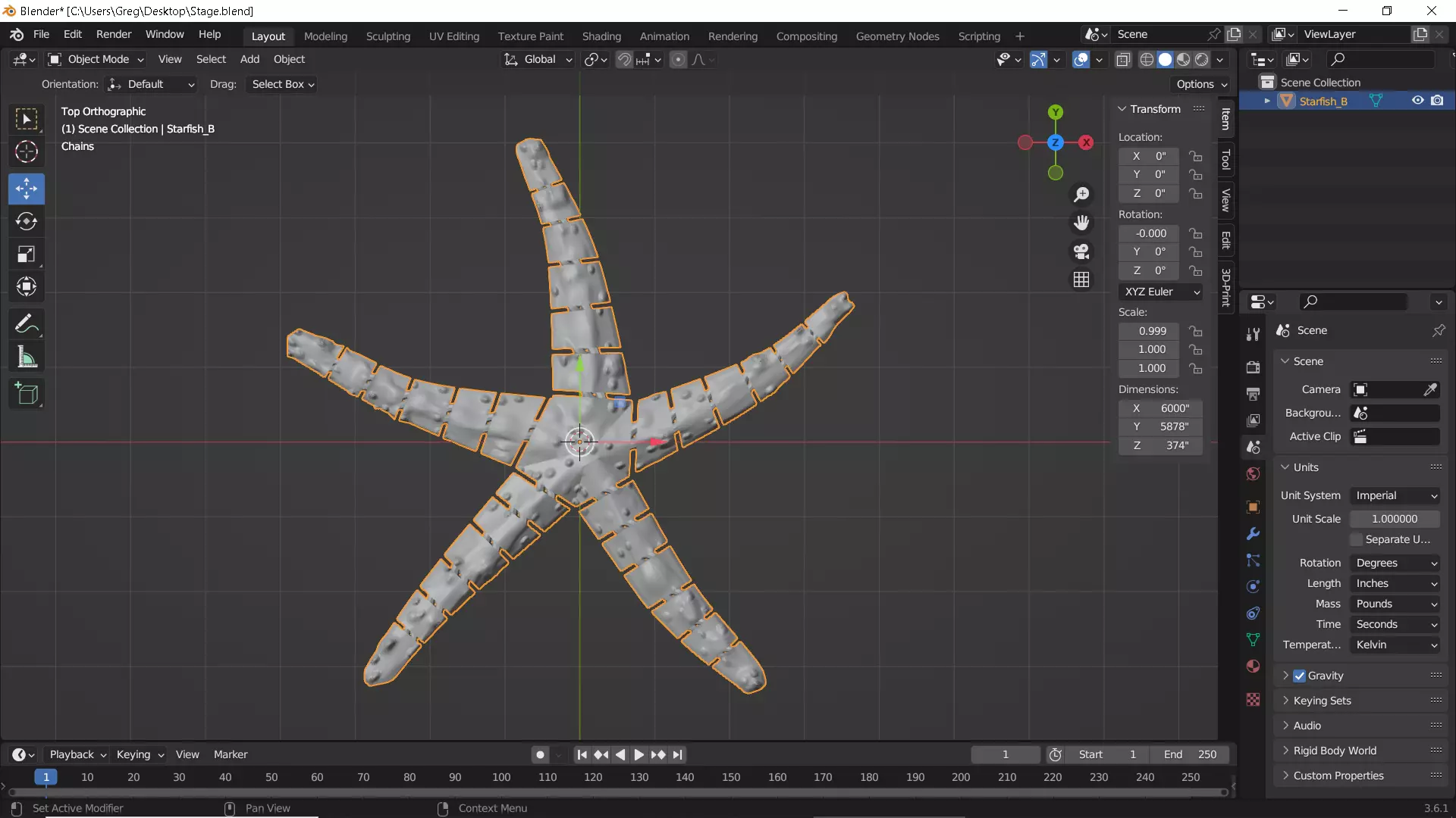 Flexy Starfish 3D print model_18