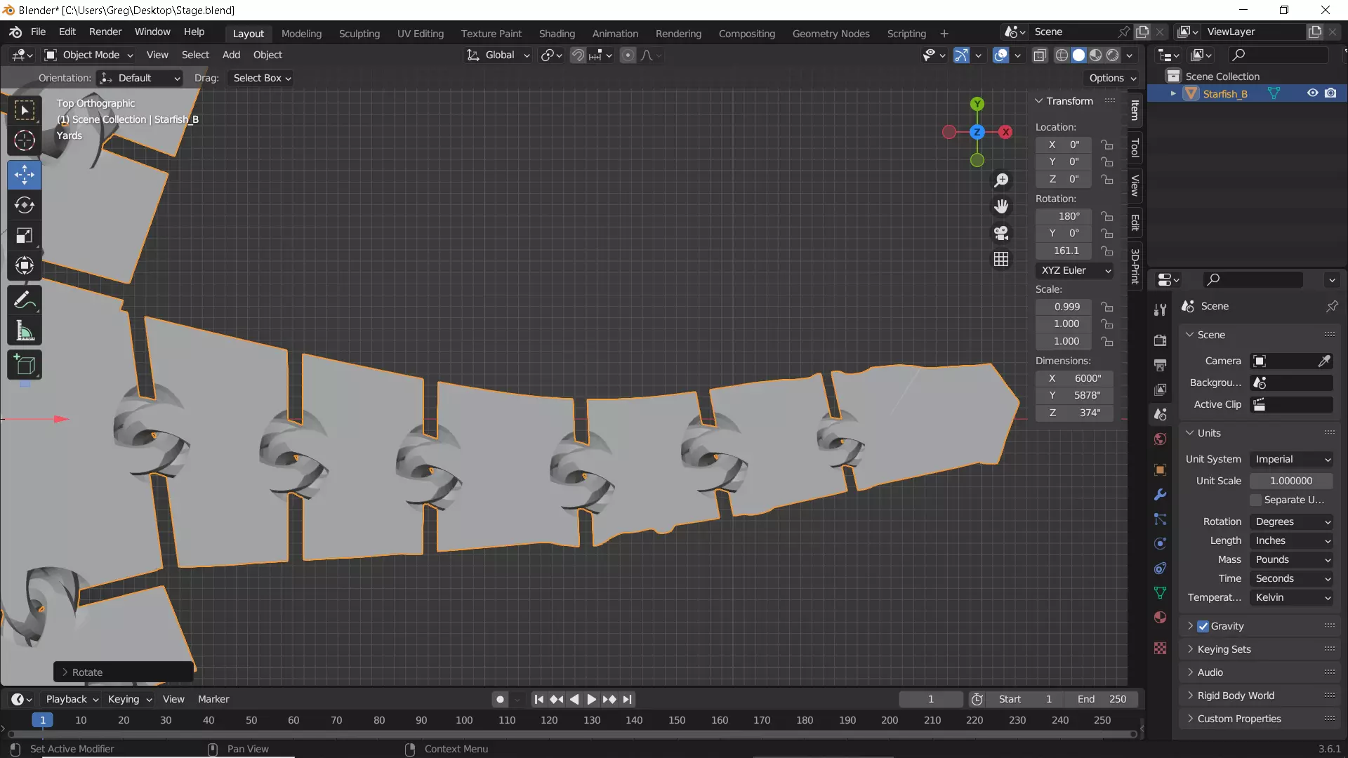 Flexy Starfish 3D print model_17