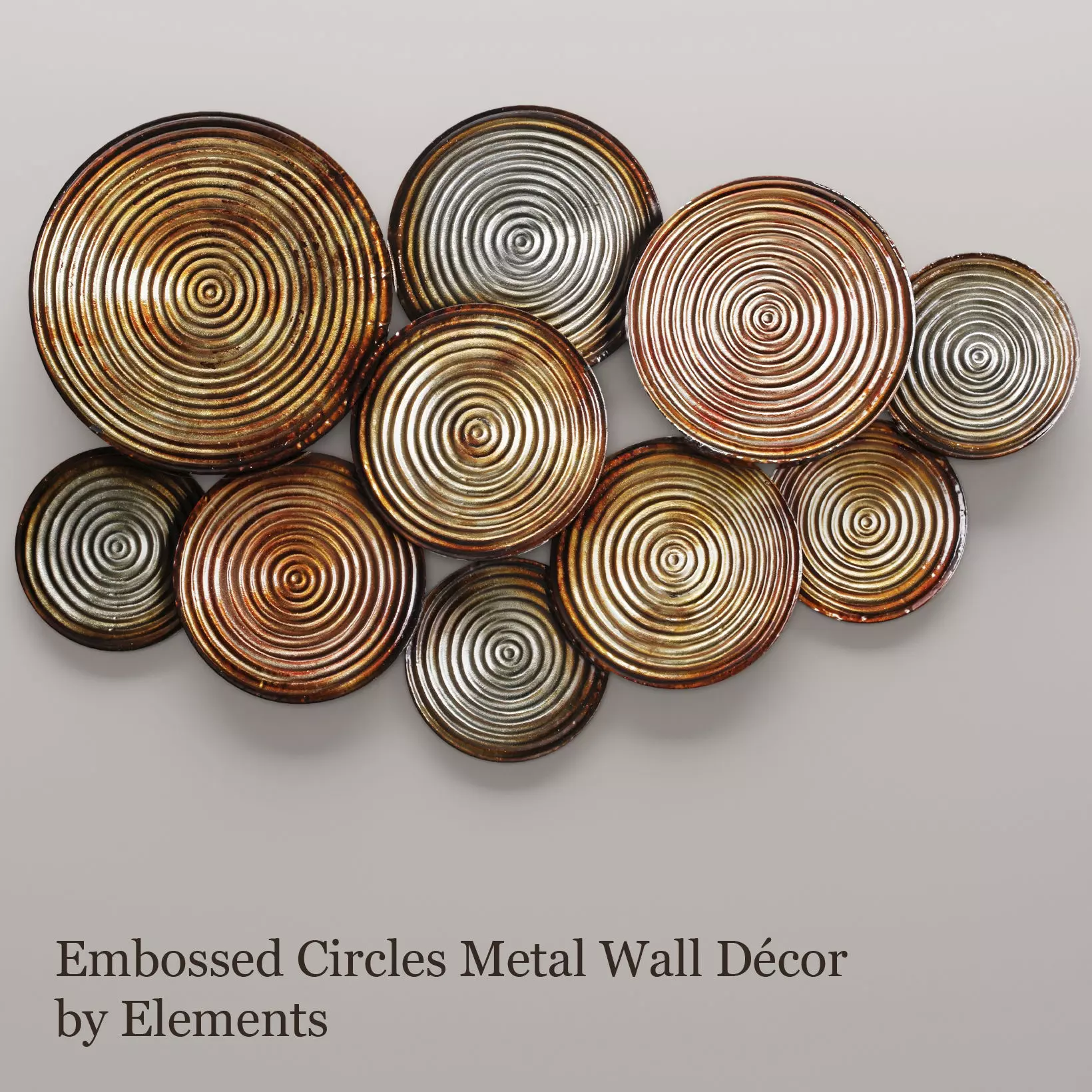 Circles Wall Decor 2 3D model_0