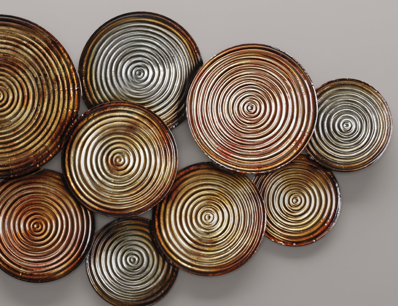 Circles Wall Decor 2 3D model_4
