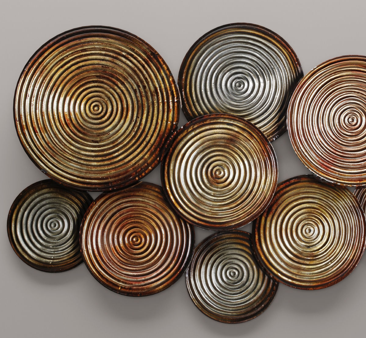 Circles Wall Decor 2 3D model_2