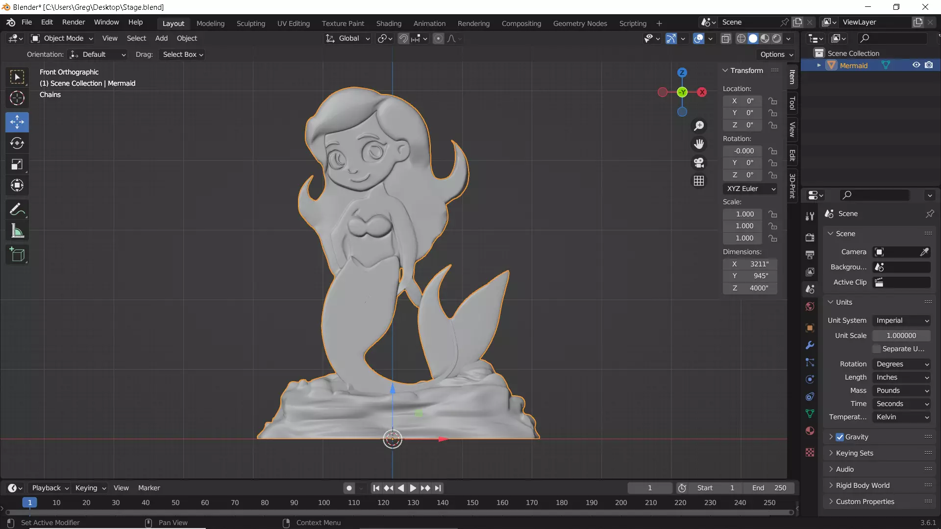 Mermaid Ocean Birthday Party Pack  3D print model_35