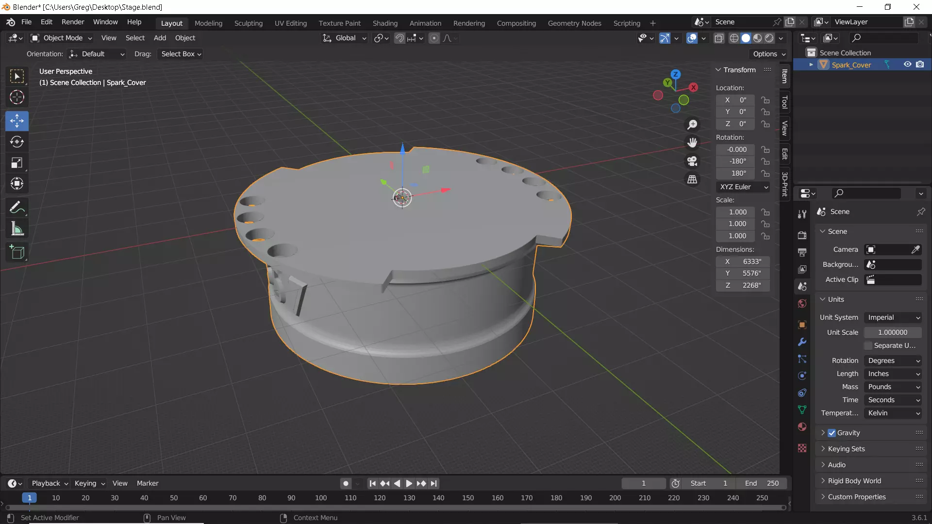 Spark Plug Rain and Wash Cap  3D print model_5