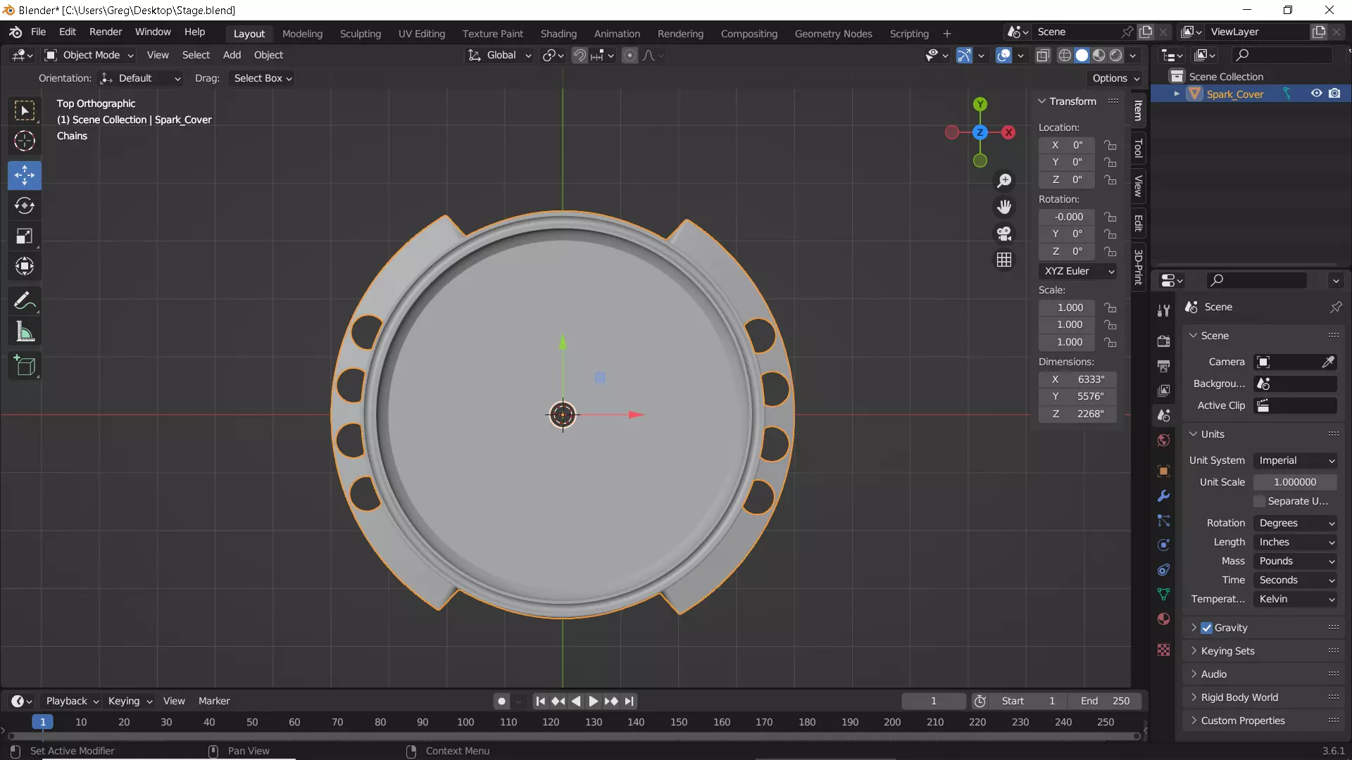 Spark Plug Rain and Wash Cap  3D print model_6