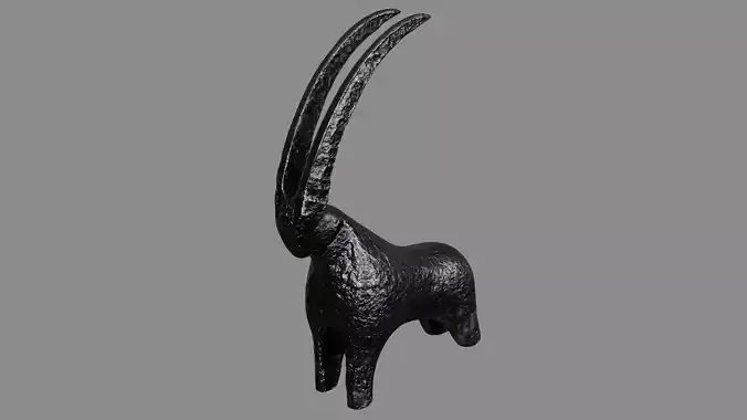 Gazelle sculpture 3D model
