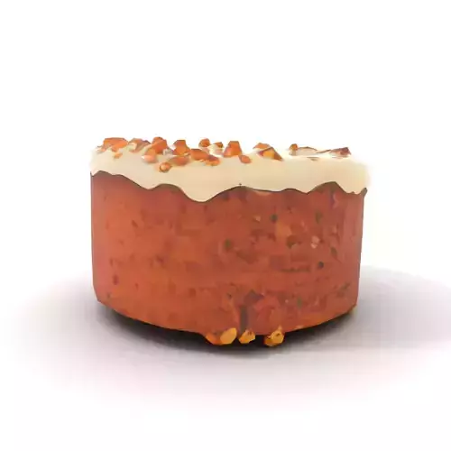 Vanilla Almond Cake model pack Low-poly 3D model 7