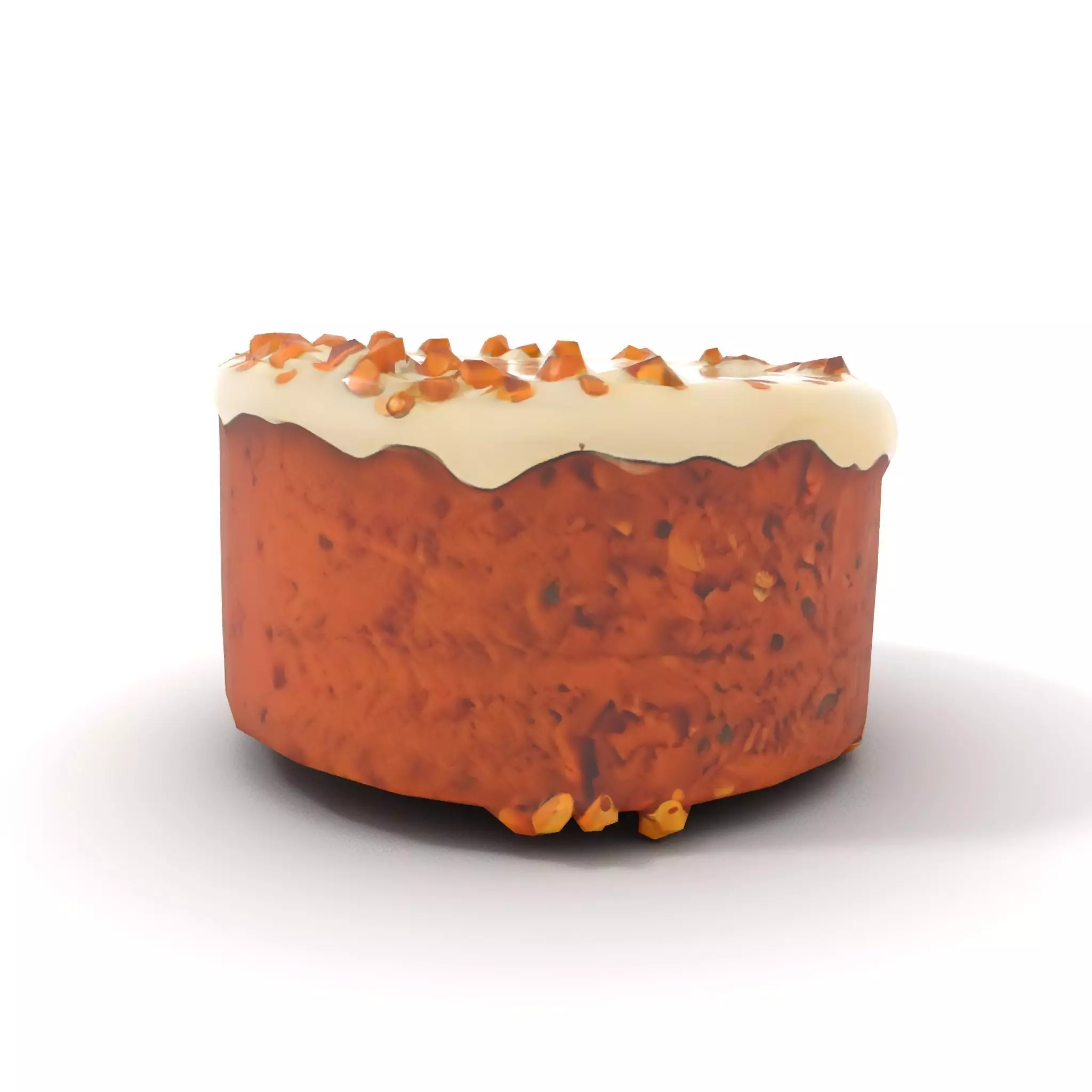 Vanilla Almond Cake model pack Low-poly 3D model_8