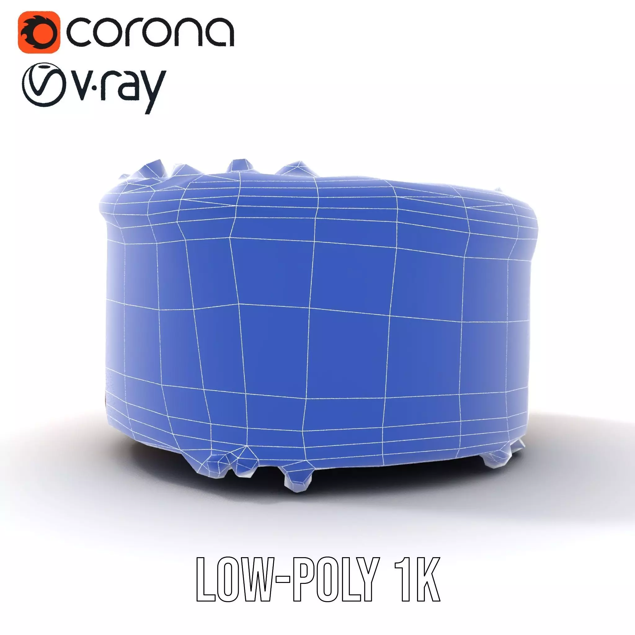 Vanilla Almond Cake model pack Low-poly 3D model_32