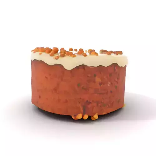 Vanilla Almond Cake model pack Low-poly 3D model 6