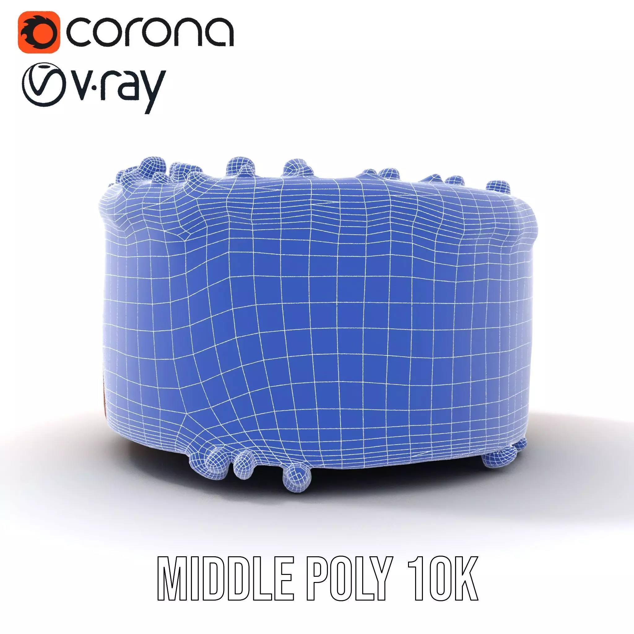 Vanilla Almond Cake model pack Low-poly 3D model_31