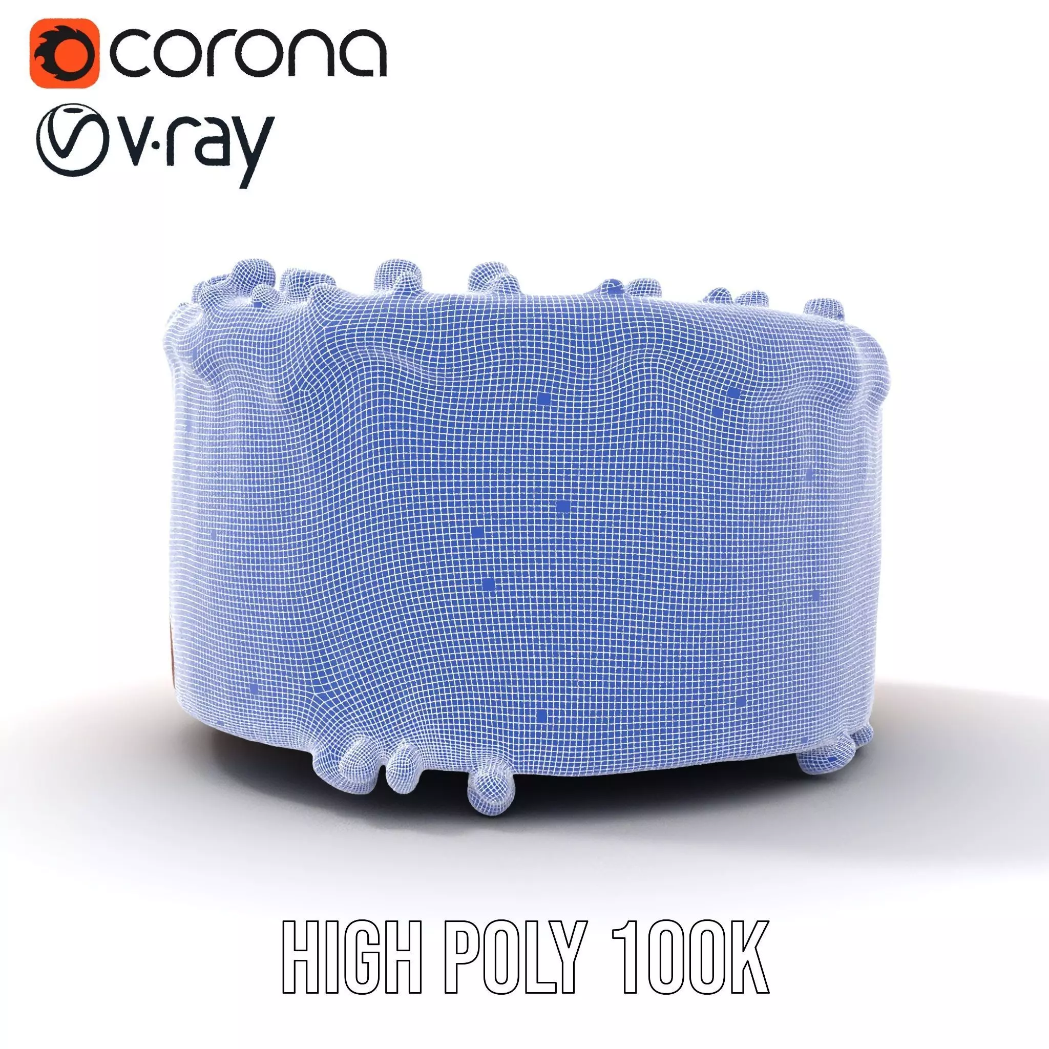 Vanilla Almond Cake model pack Low-poly 3D model_34