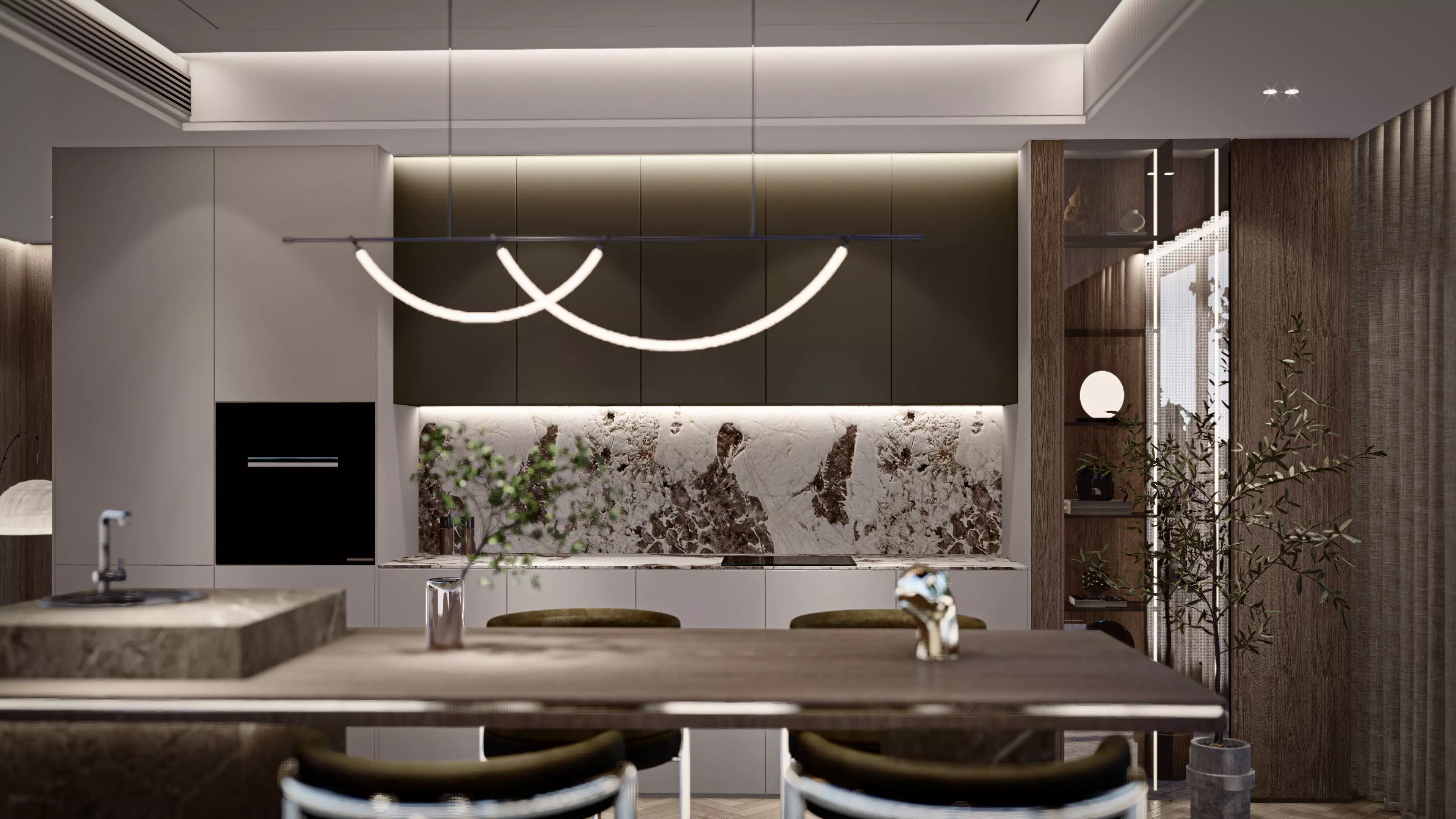 Modern sketchup design 3D model_1