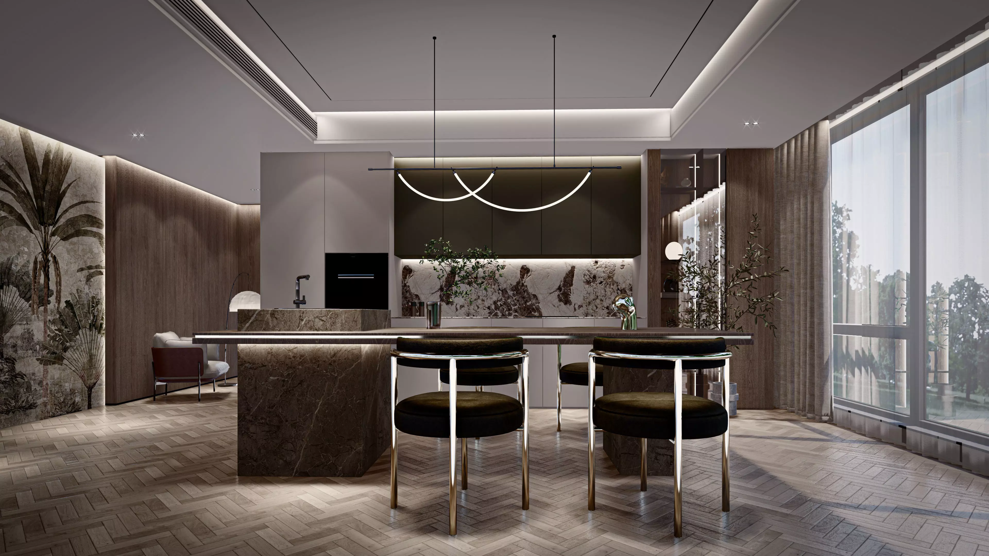 Modern sketchup design 3D model_0