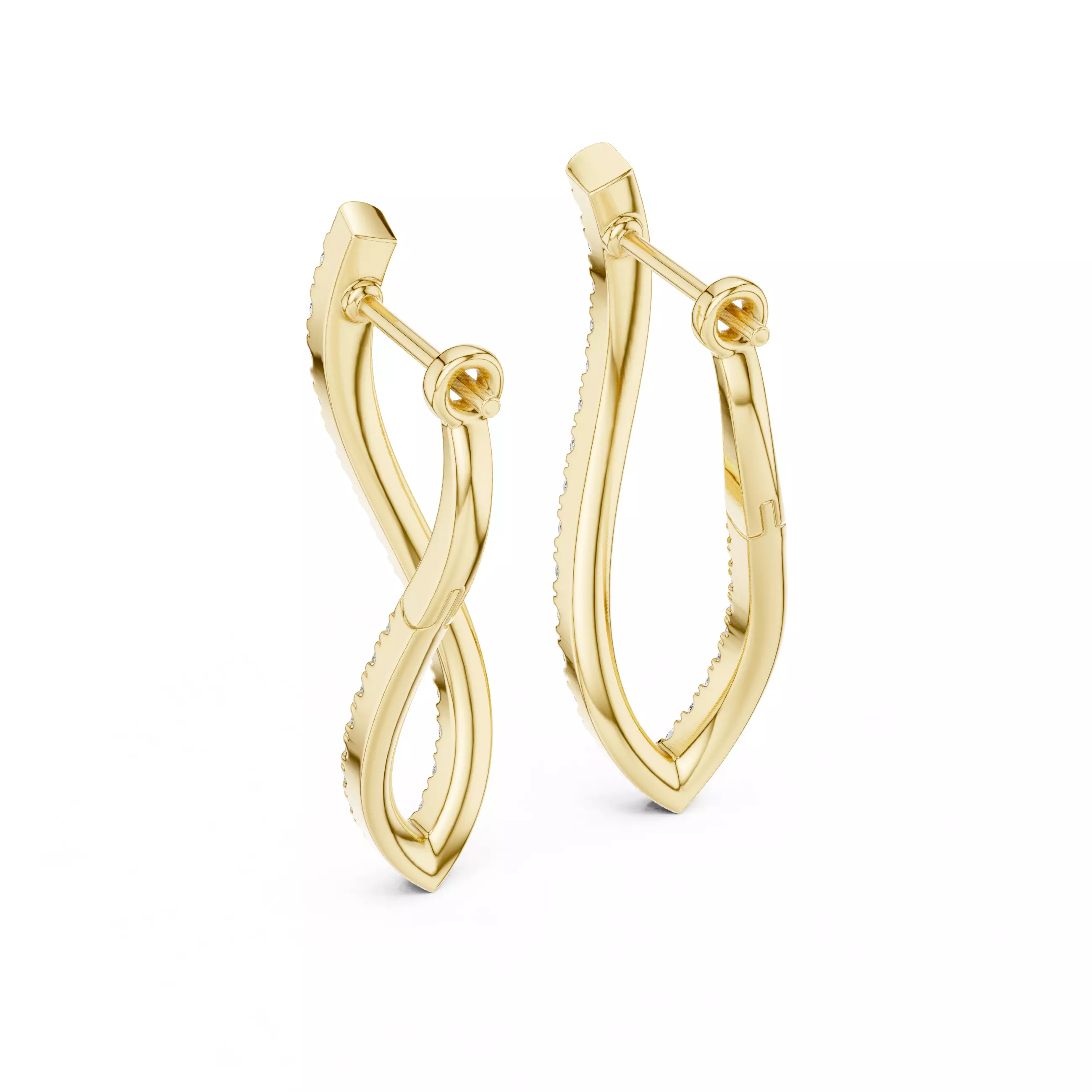 Diamond Hoops 3dm stl renders 360 Animation Videos 3D print model_7