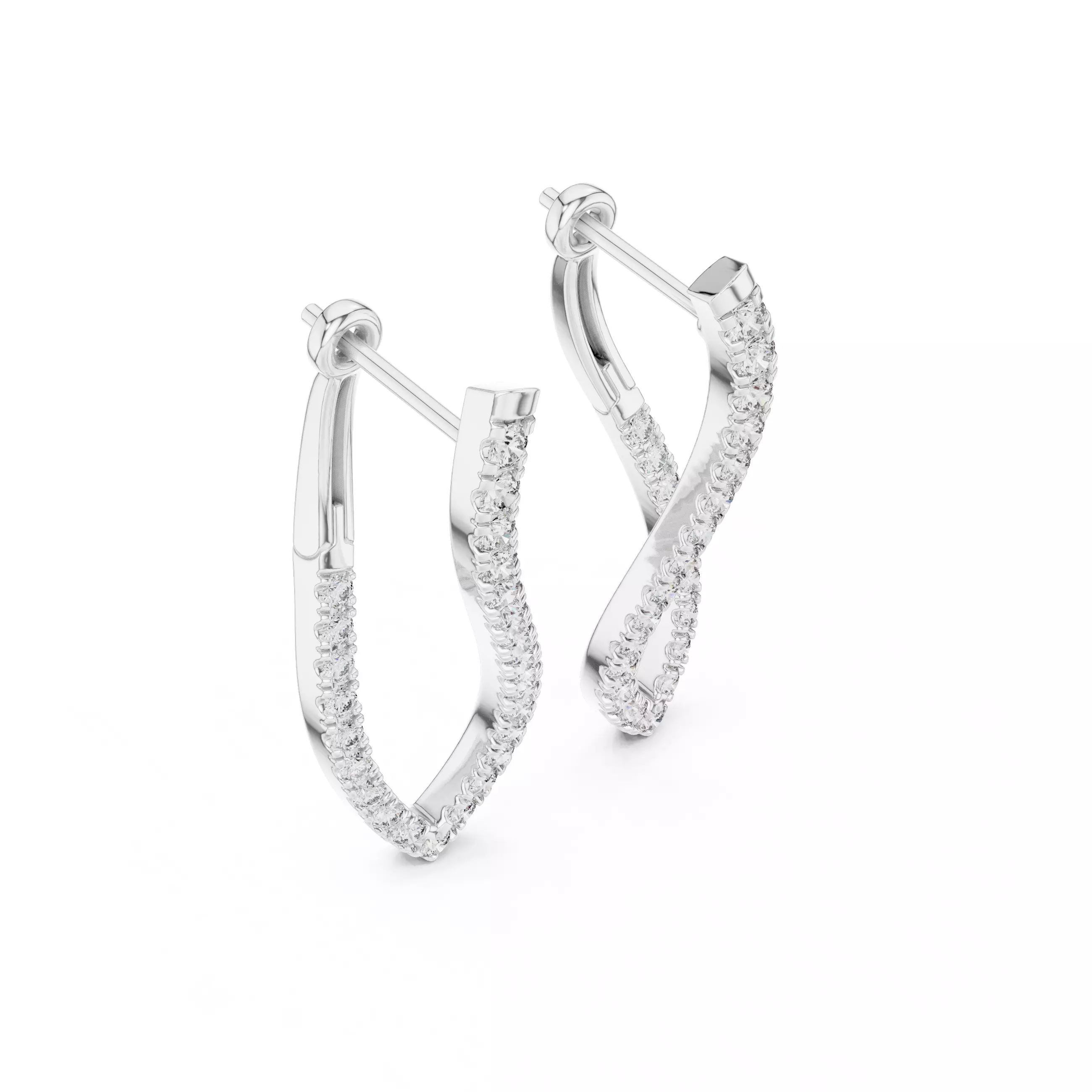 Diamond Hoops 3dm stl renders 360 Animation Videos 3D print model_3