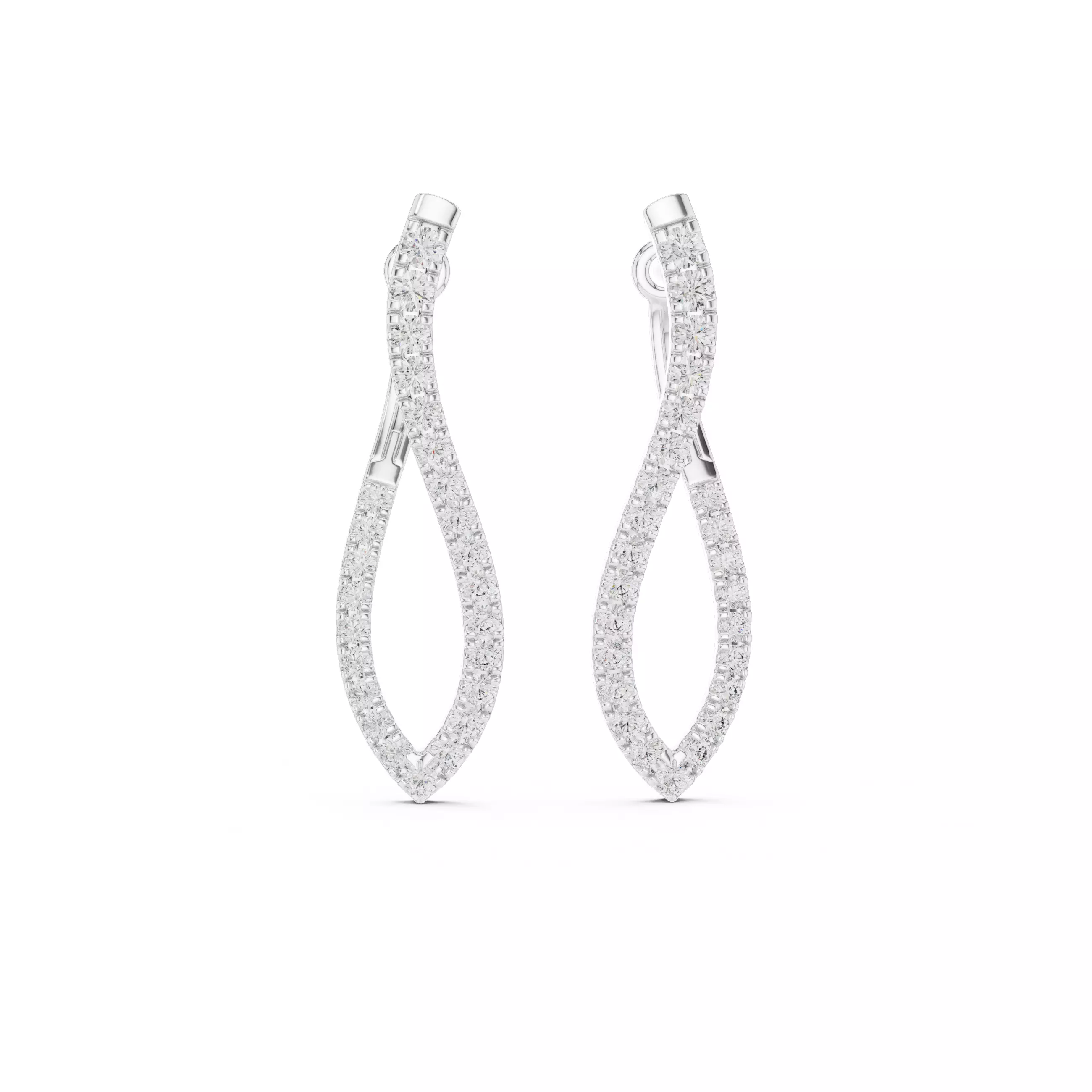 Diamond Hoops 3dm stl renders 360 Animation Videos 3D print model_5