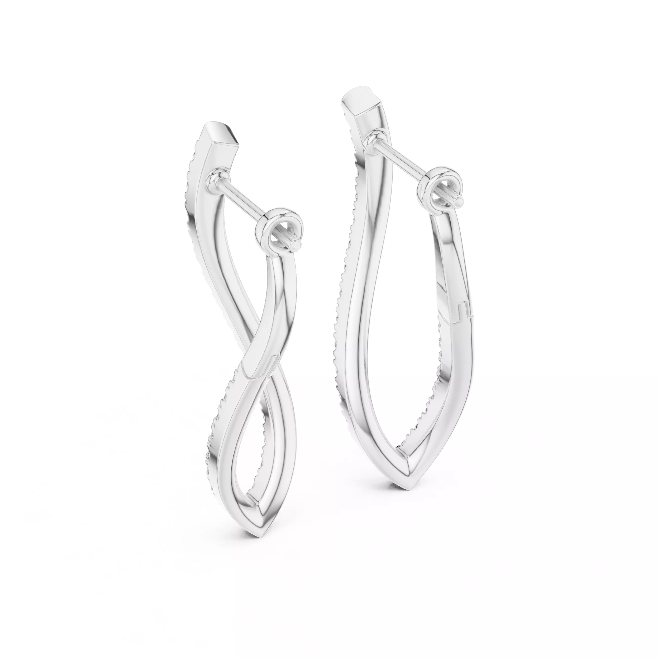 Diamond Hoops 3dm stl renders 360 Animation Videos 3D print model_4