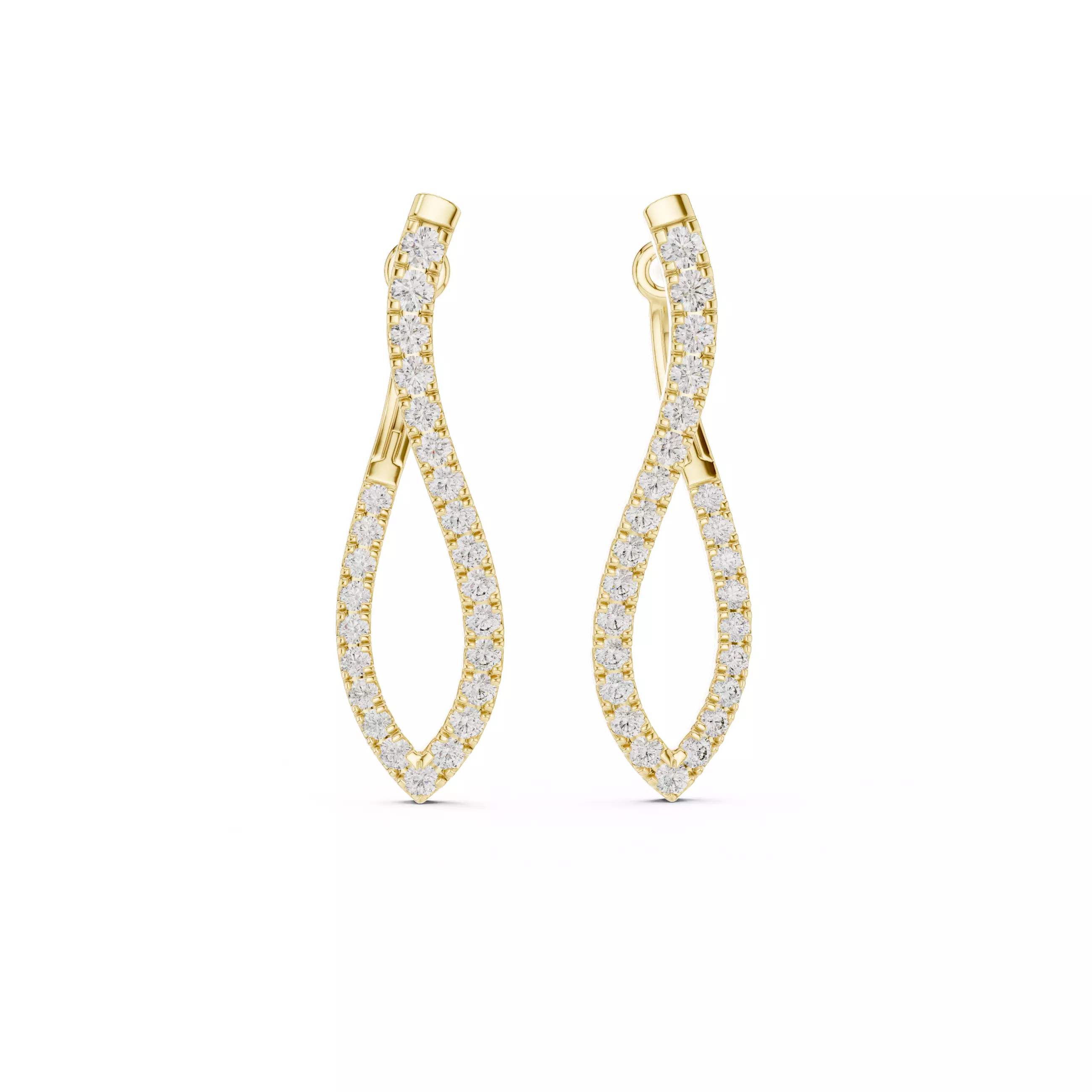 Diamond Hoops 3dm stl renders 360 Animation Videos 3D print model_8