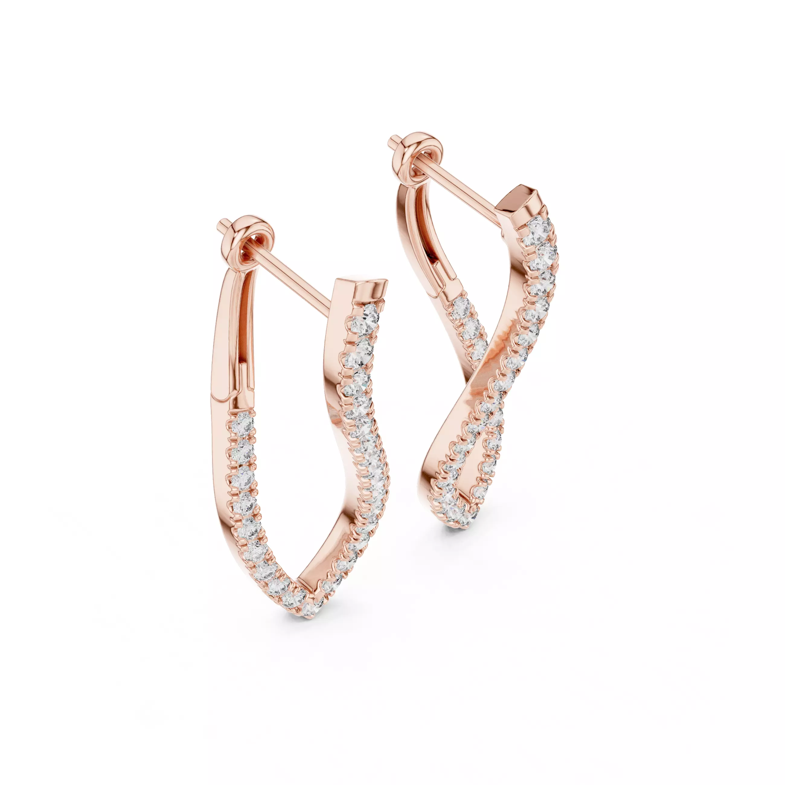 Diamond Hoops 3dm stl renders 360 Animation Videos 3D print model_0