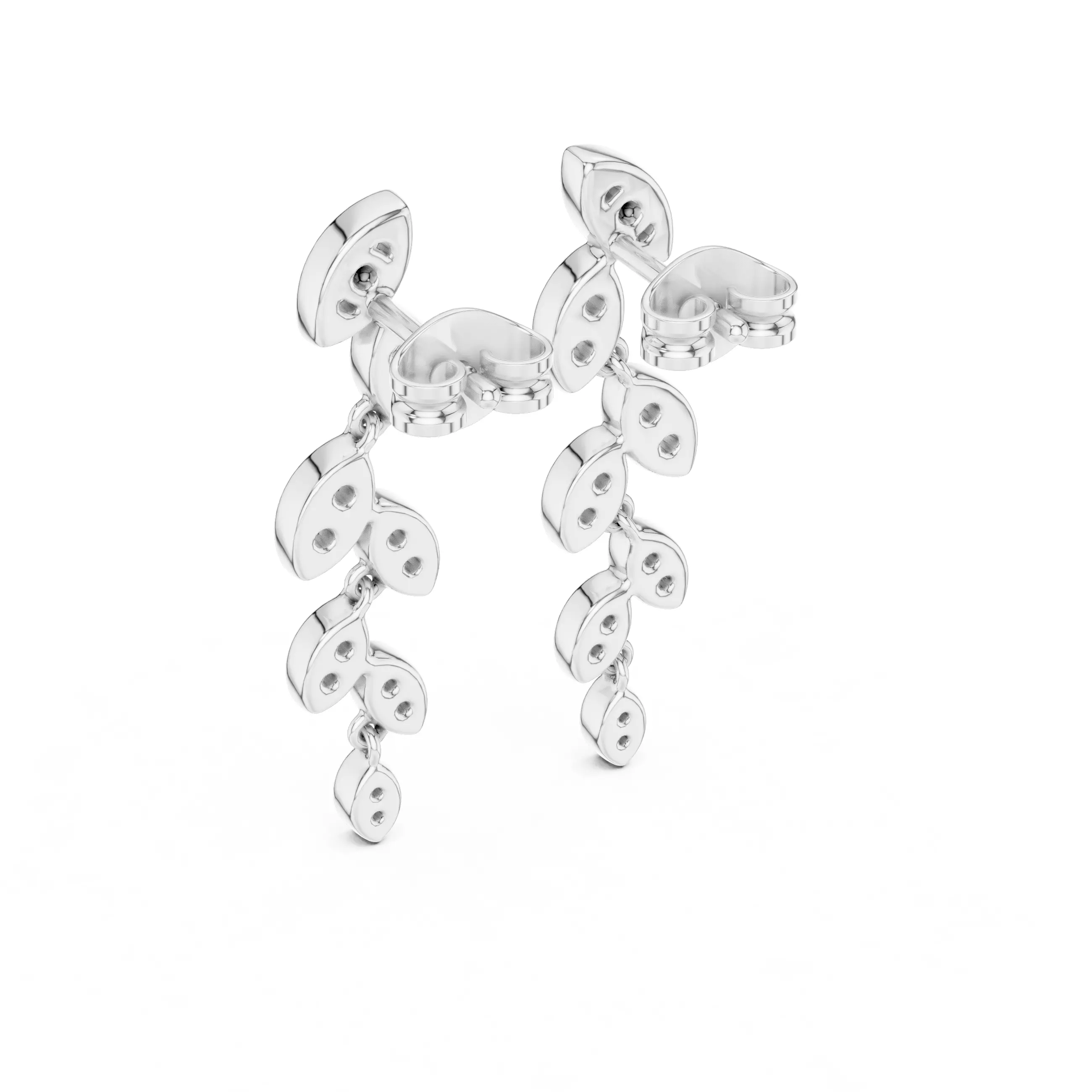 Leaf Vine Diamond drops 3dm stl renders 360 Animation Videos 3D print model_4