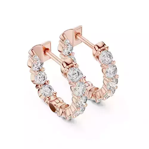 Diamond Hoops 3dm stl renders 360 Animation Videos  3D print model