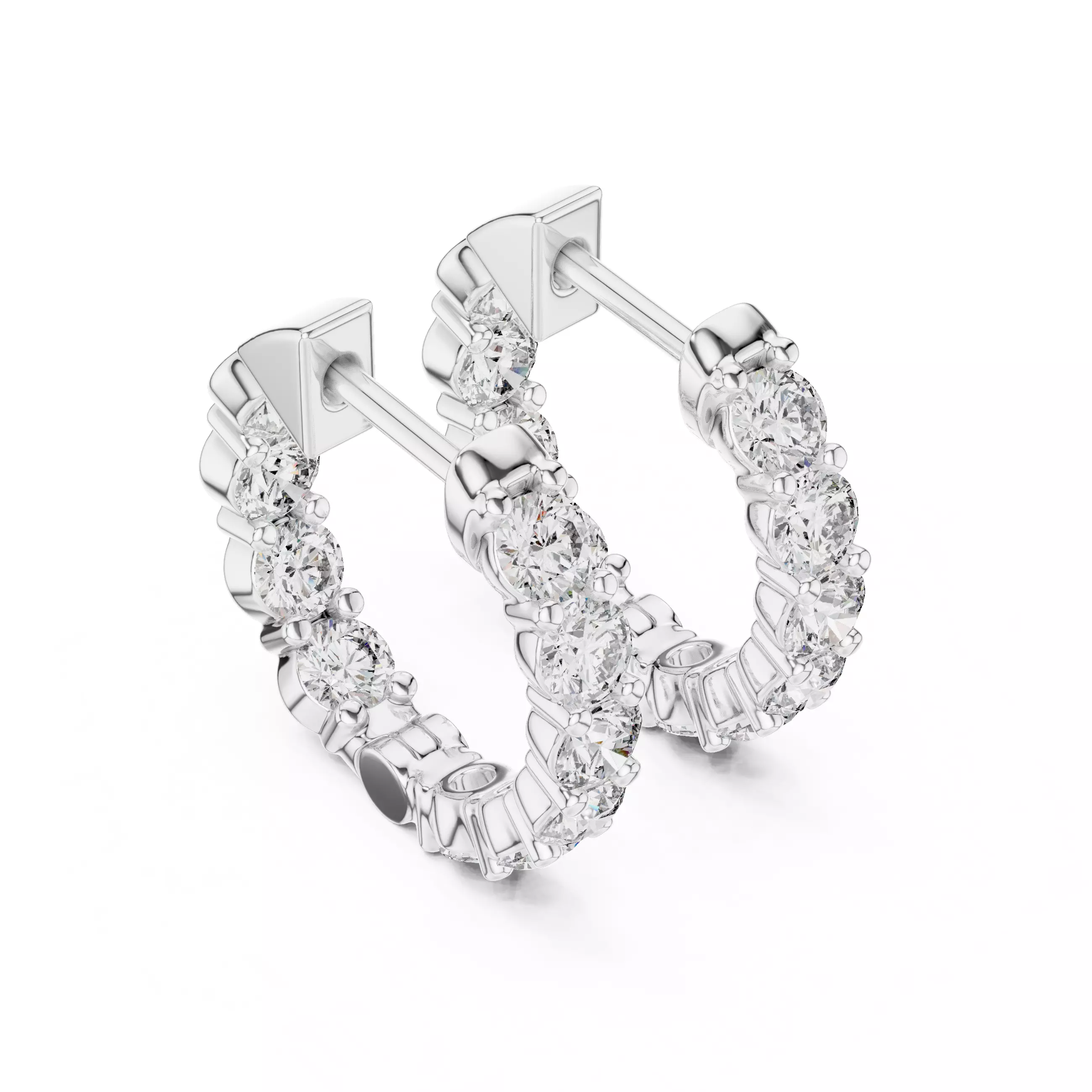 Diamond Hoops 3dm stl renders 360 Animation Videos  3D print model_3