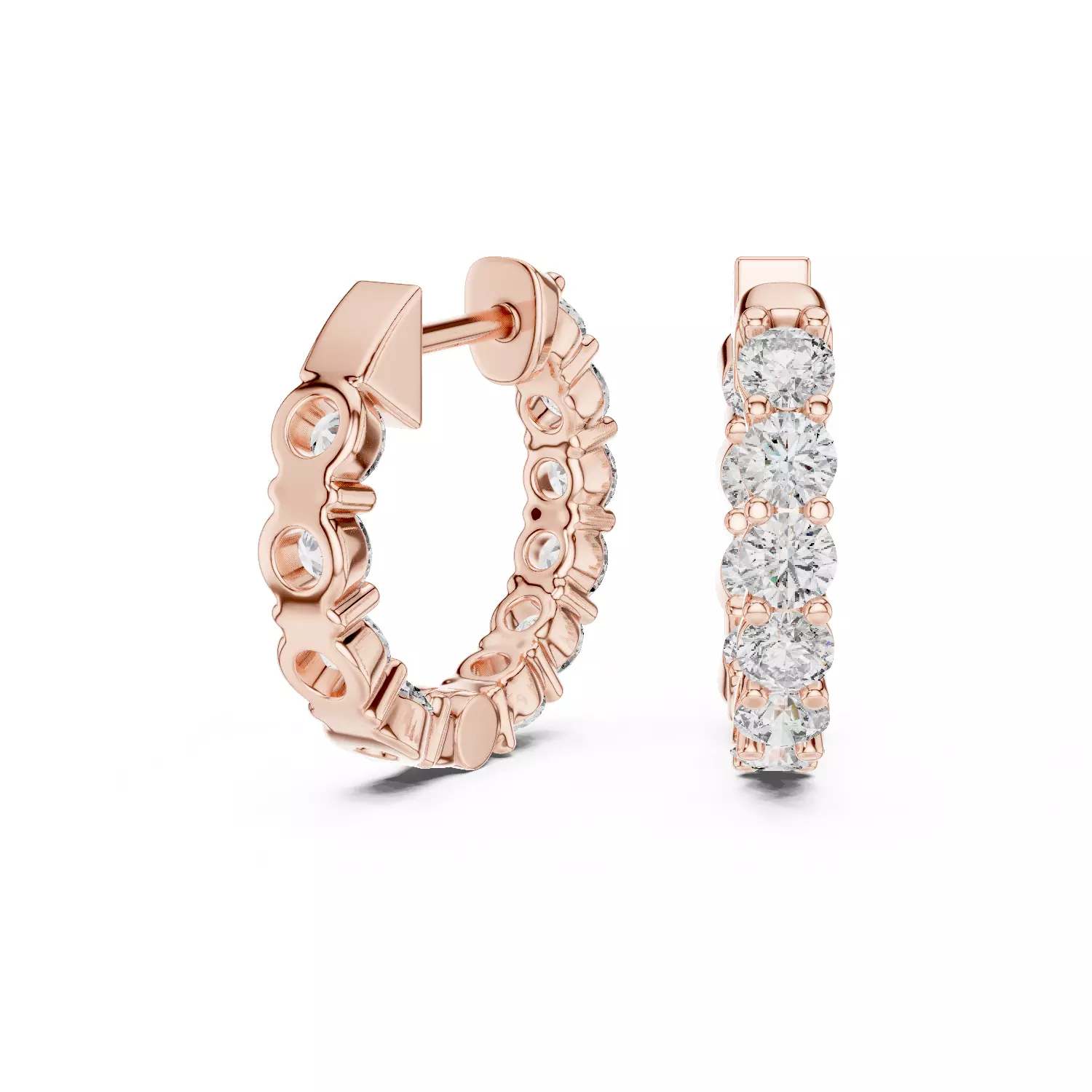 Diamond Hoops 3dm stl renders 360 Animation Videos  3D print model_9