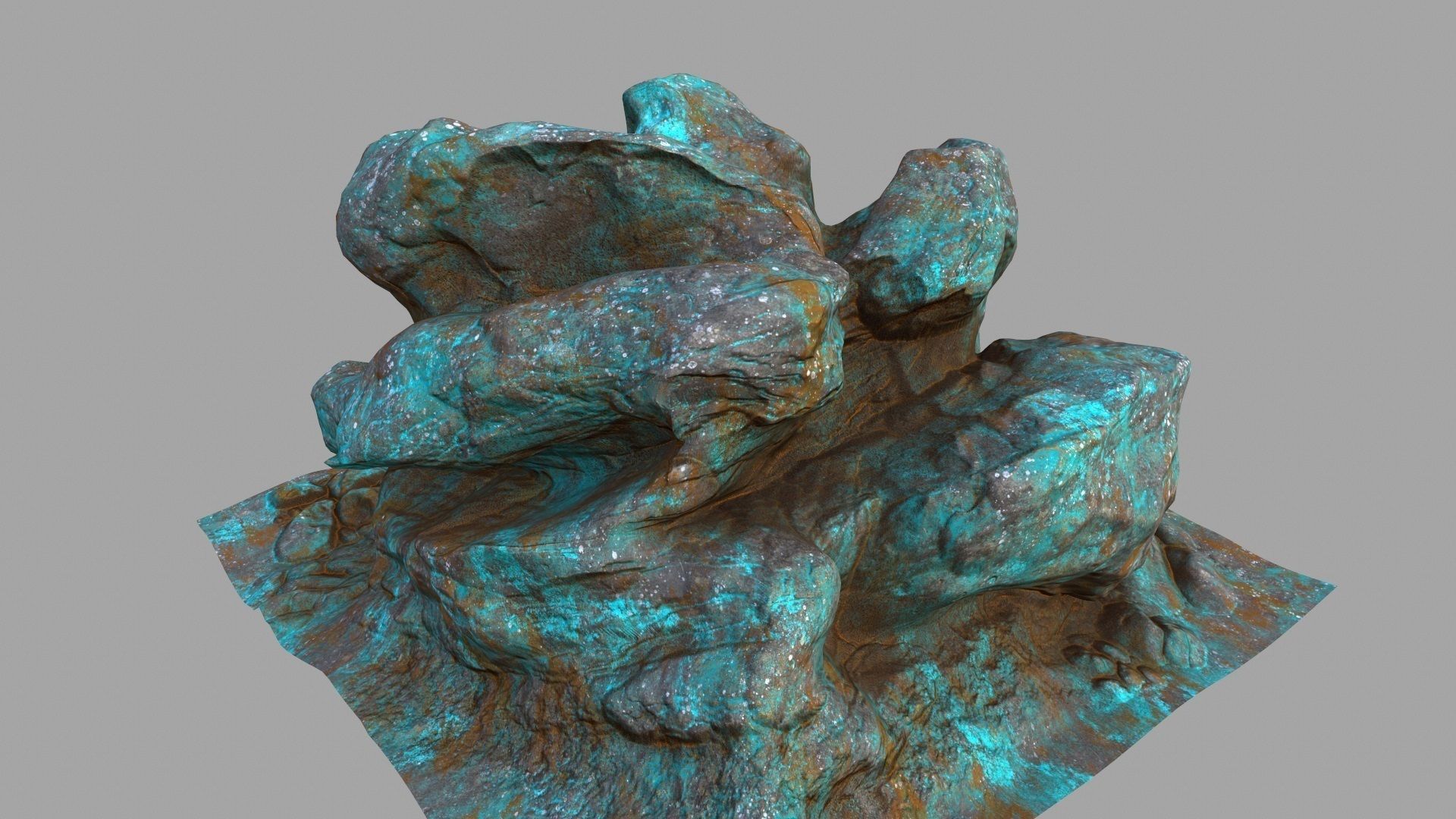 Rock Mount 3D model_2