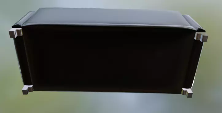 Leather couch 3D model_3