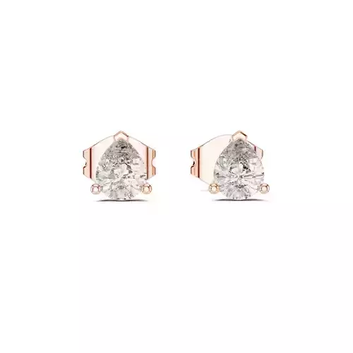Pear Diamond Studs Earrings 3dm stl renders 360 Animation Video