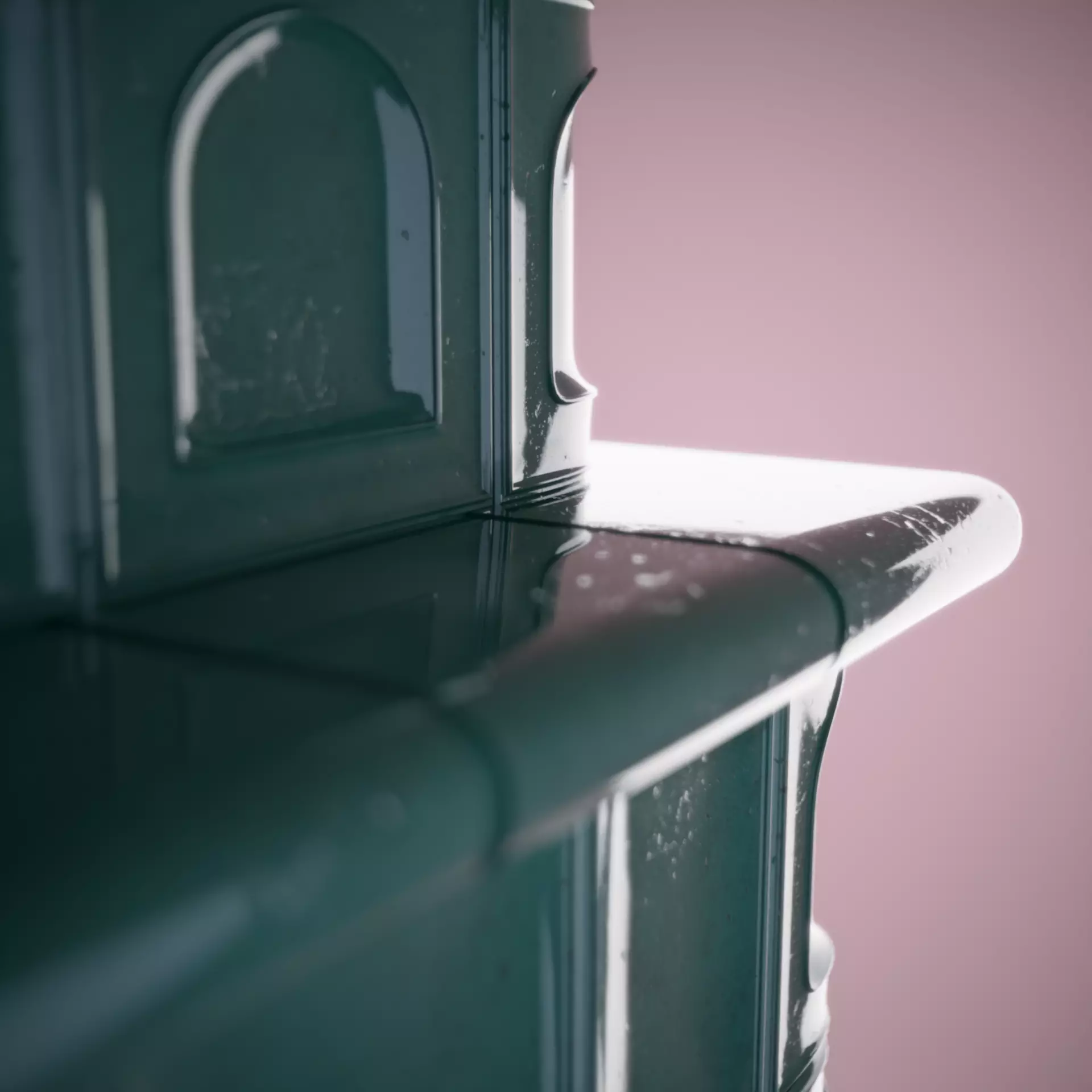 Tiled Fireplace 3D model_9