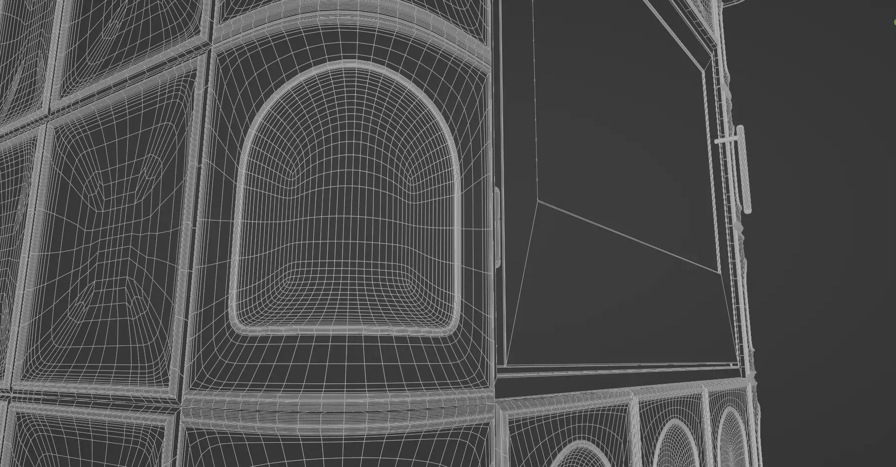 Tiled Fireplace 3D model_23