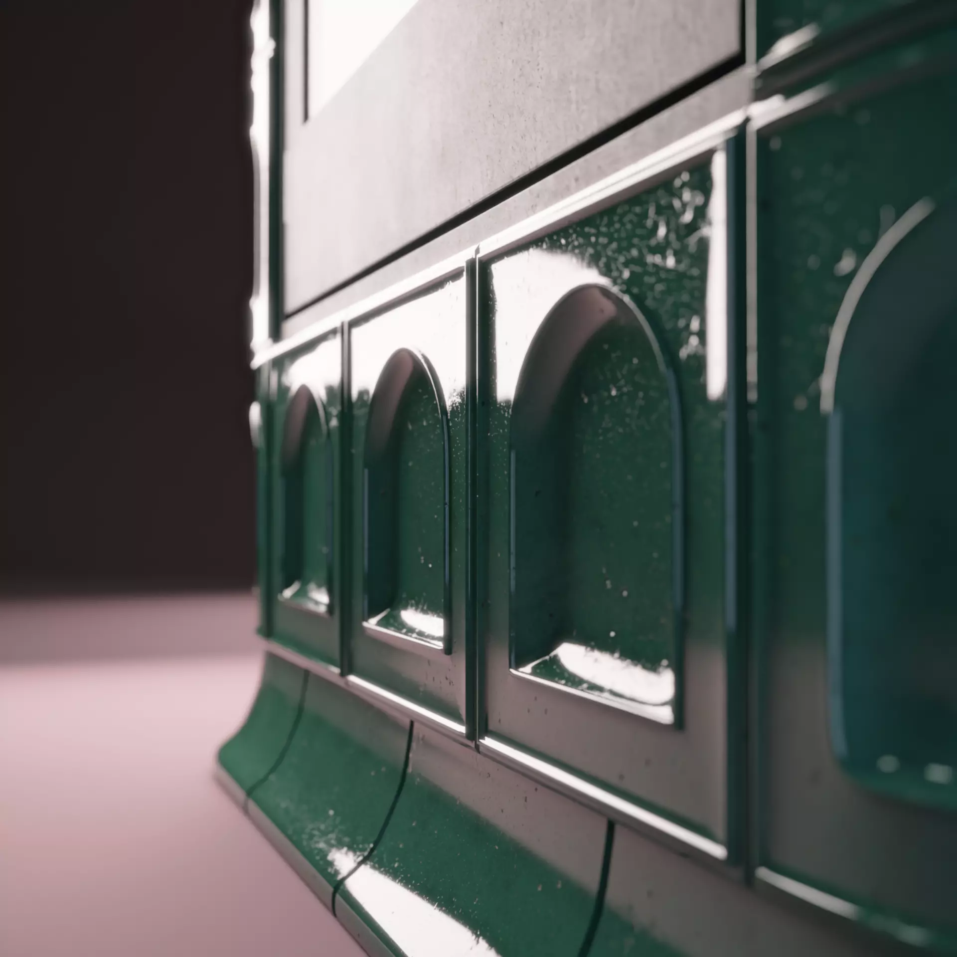 Tiled Fireplace 3D model_10